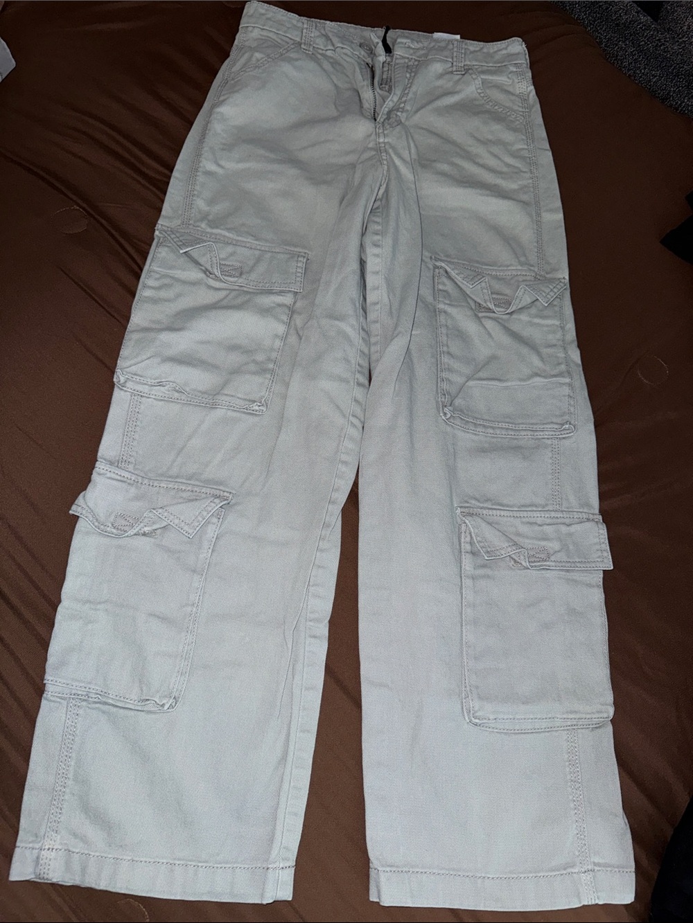 Divided Light Blue Gray Cargo Pants - Multi-Pocket Utility Style